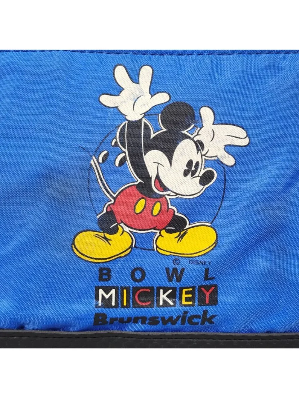 Vintage Brunswick Mickey Mouse Bowling Bag Blue